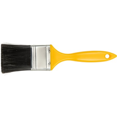 PFERD 2" Wall Brush - Black Polyester Fill, Yellow Plastic Handle 89742